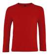 02947 Imp. L/S Kids SOL'S Kids Imperial Long Sleeve T-Shirt Red colour image
